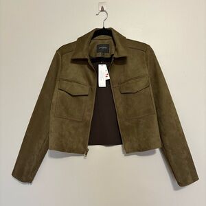 Suede Olive Jacket